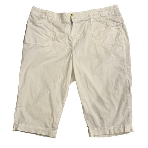 Sonoma Life Style White Capri Ankle Pants SIze 20W - Picture 1 of 7